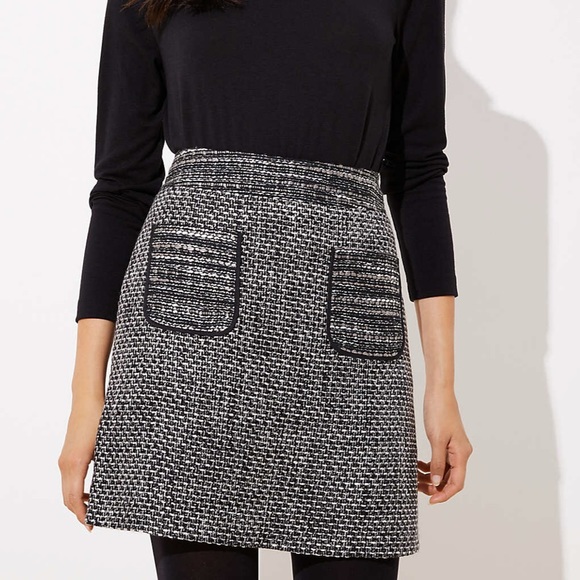 LOFT Dresses & Skirts - NWT PETITE TWEED POCKET SKIRT